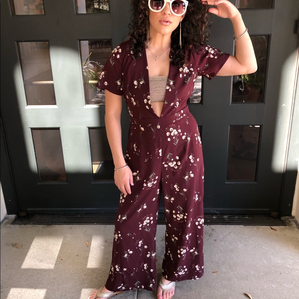 Maroon jumpsuit